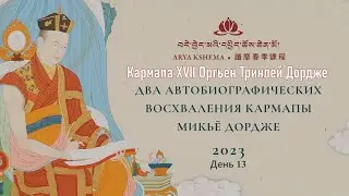 Кармапа. Два автобиографических восхваления Кармапы Микьё Дордже. День 13
