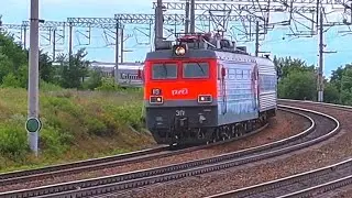 ЭП1-119 с Пассажирским поездом 353Е Пермь — Имеретинский курорт (Олимпийский парк)