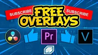FREE LIKE, SUBSCRIBE, & BELL ANIMATED OVERLAYS | DAVINCI RESOLVE, ADOBE PREMIERE, SONY VEGAS, ETC.