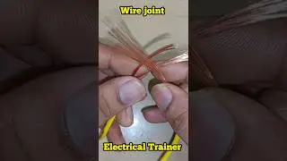 proper wire joint #electricaltrainer #electrical #youtubeshorts