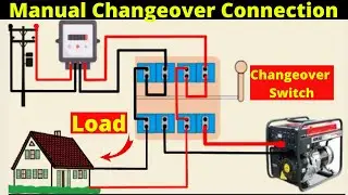 Manual Changeover Switch Wiring Connection Diagram | Manual Changeover Connection
