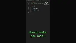 Make Pac-man in html with the using of CSS...