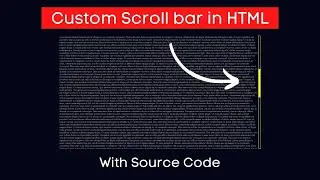 How to Create Custom Scrollbar in CSS | Customize Scrollbar | Custom Scrollbar In CSS | 