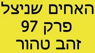 האחים שניצל - פרק 97 - זהב טהור