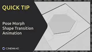 Cinema 4D Quick Tip Pose Morph Shape Transition Animation