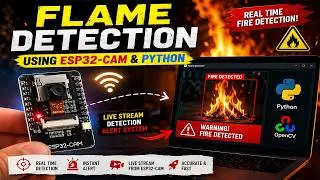 Real-Time Fire Detection System with ESP32-CAM | Python OpenCV