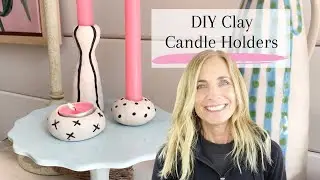 DIY Clay Candle Holders - These are Cute!