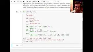 Data Structures: Longest Common Subsequence (with Addendum About Memoization)
