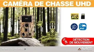 CAMERA DE CHASSE AUTONOME ULTRA HD VIDEO PHOTO VISION NOCTURNE DETECTION MOUVEMENT PIR [SECUTEC.FR]
