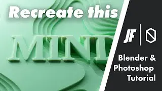 Shade And Render An Abstract Wave Pattern (Blender & Photoshop Tutorial) | j&n