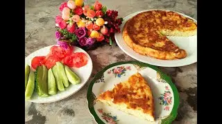 БЫСТРЫЙ пирог из КАБАЧКОВ на сковороде // Очень вкусный.