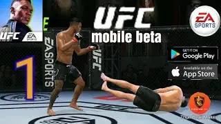 UFC beta ( early access) gameplay tutorial - part 1. Completing training. ( Android/ios)