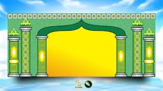 CARA MEMBUAT BACKGROUND ISLAMIC DI CORELDRAW || Green Islamic Background - FREE CDR (Tanpa Password)