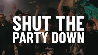 Butterfingers - Shut The Party Down (feat. Bluntfield & East Coast Alien) (Lyric Video)