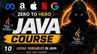 10. Local Variables in Java | Full Java Course