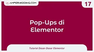 Pop Ups di Elementor
