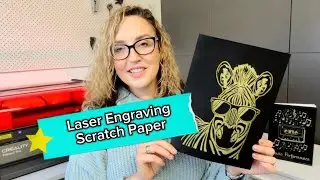 Laser Engraving Scratch Paper: Creality Falcon Diode Laser #lasercutting #laserengraving #diy #free