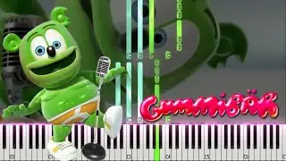 The Gummy Bear - Theme Song | Beginner Piano Tutorial | Easy Piano