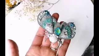 БРОШЬ мотылек, BUG brooch