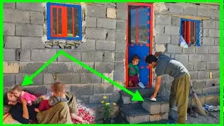For love of baby: building a hut, single father, in the mountains