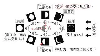 月の公転と見え方
