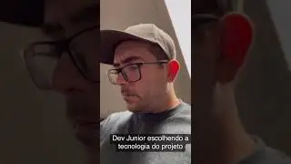 Dev escolhendo a tecnologia do projeto novo