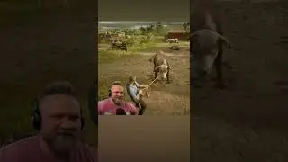 Arthur Rides A Bull In Red Dead Redemption 2