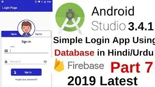 Simple Login App Using Database (PART 7)  Uploading User Info to Database Android Studio 3.4.1