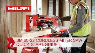 Hilti Nuron SM 60-22 Cordless Miter Saw - Quick-start Guide