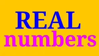 Real numbers explained in a minute Hindi