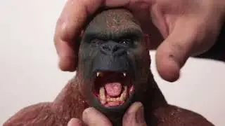 Testing King Kong's facial movement before Painting