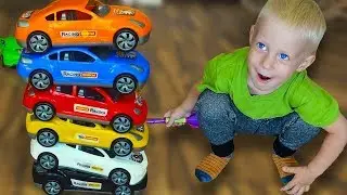 Puzzle Trucks for children | New Construction Cartoon