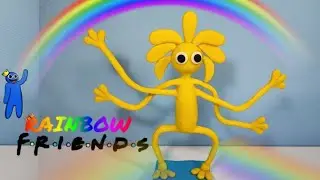 Радужные друзья 🌈- ЖЁЛТЫЙ. Роблокс RAINBOW FRIENDS из пластилина./ Лепим с Таней.