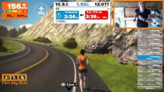 Zwift Running - Victoria's first time on a treadmill