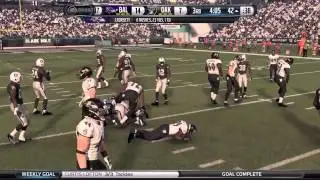 Ps4 Madden 16 Raiders franchise week 2 (bal @ oak)
