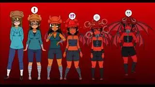 Girls transform into demons. A Sexy Demonic and Unholy Collection