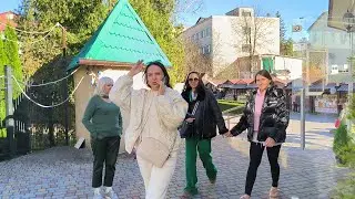 Трускавець 2024: прогулянка в центрі Трускавця, скільки людей на бюветі в 12:00