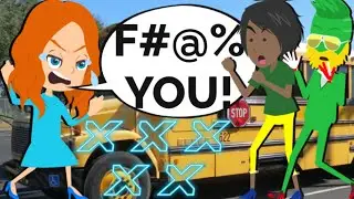 Rosie Gets 5 Strikes on the Bus/CRASHES IT/KICKED OFF AND GROUNDED!