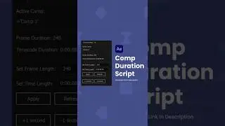 After Effects Comp Duration Script | Free Download