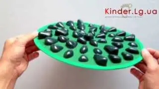 Массажный коврик с камнями круглый