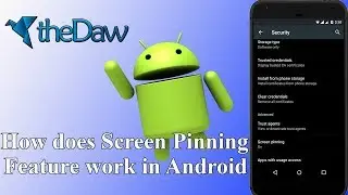 How does Screen Pinning Feature work in Android | Android Secret Setting | theDaw