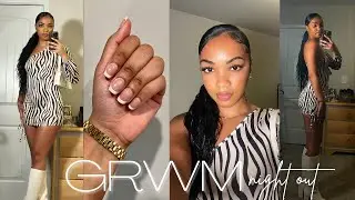 FULL GRWM for a NIGHT OUT IN ATL | hair + makeup + outfit