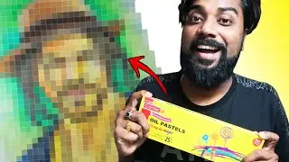 Pathan Drawing With Oil Pastels | SRK 💖