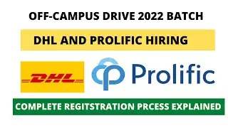 DHL and Profilic Off Campus Drive 2022 | Latest Software job | Job for BE | B.tech | Msc | MCA