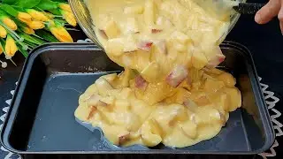 Яблочный пирог, который тает во рту! Все ищут этот рецепт! просто и вкусно