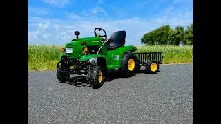 Dětský benzínový traktůrek Johnny 125ccm + vozík