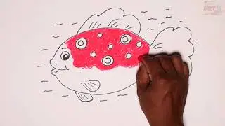 How to Draw Fish Step by Step Colours for Kids || By Weekend Art || #Episode9