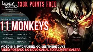 11 MONKEYS - 133KPOINTS FREE | Video Novo no Canal [Lord Gaming] agora!