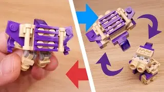 LEGO brick robot transformers tutorial triple changer Wingtank (similar to Blitzwing) 