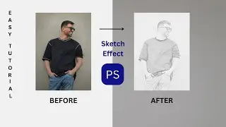 Photoshop: Create the Look of Realistic Pencil Drawings from Photo| Detailed Sketch Effect Tutorial